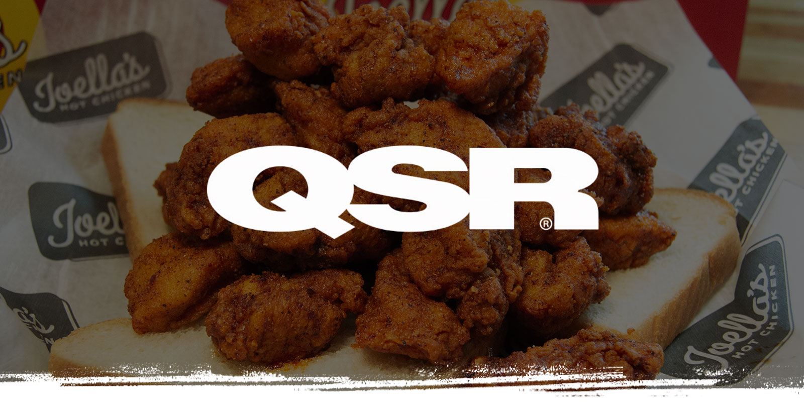 QSR logo on Chicken Nuggz background